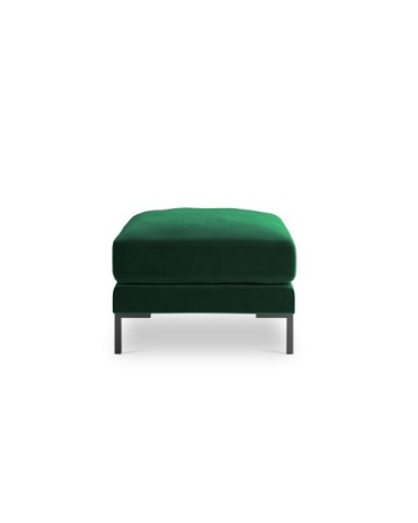 Pouf en velours vert bouteille