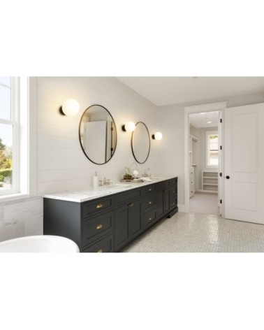 Plafonnier Salle de Bain Acier Noir 15x15x20 CM