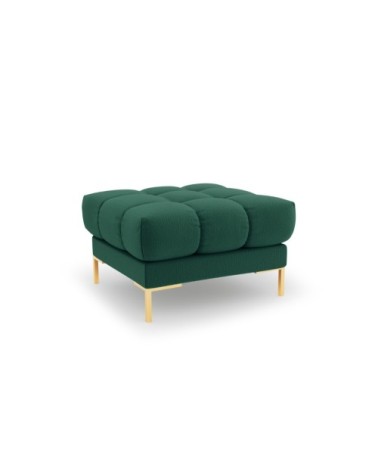 Pouf 1 place en tissu structurel vert