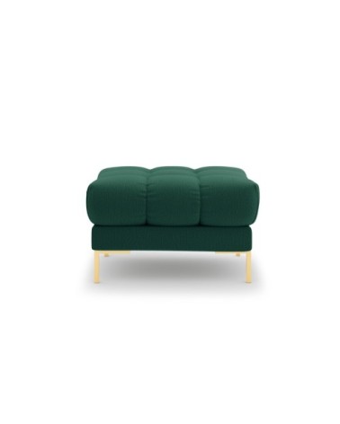 Pouf 1 place en tissu structurel vert