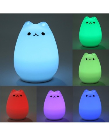 Lampe à poser design rechargeable chaton