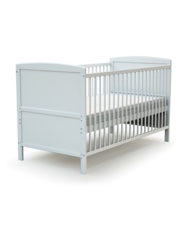 Lit bébé évolutif en bois avec matelas en bois blanc