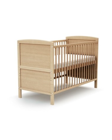 Lit bébé évolutif en bois avec matelas en bois hêtre verni