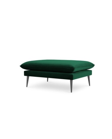 Pouf en velours vert bouteille