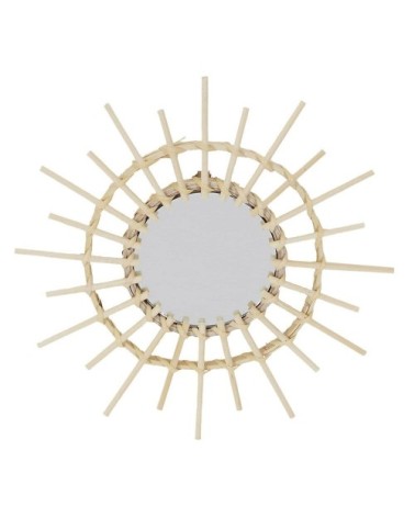Miroirs rotin D28cm - Lot de 3