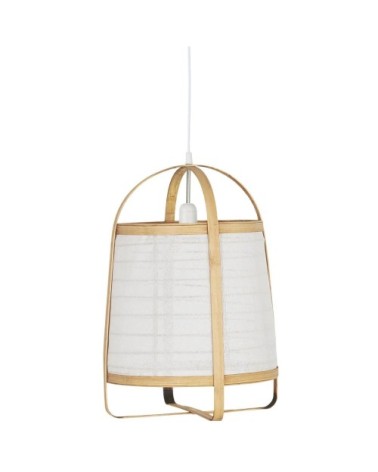 Suspension cordon tissus blanc l:125 cm