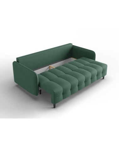 Canapé 3 places en tissu structuré vert