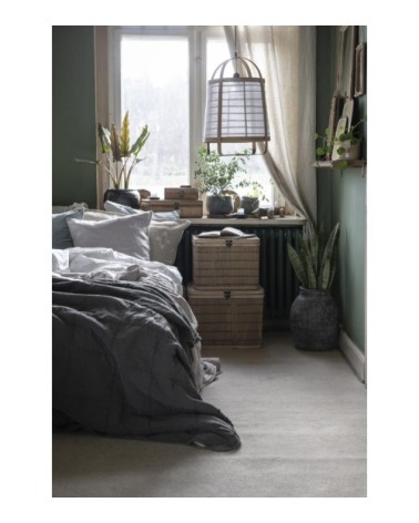 Suspension cordon tissus blanc l:125 cm