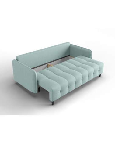 Canapé 3 places en tissu structuré menthe