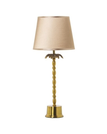 Lampe à poser décorative palmier en métal doré H57cm