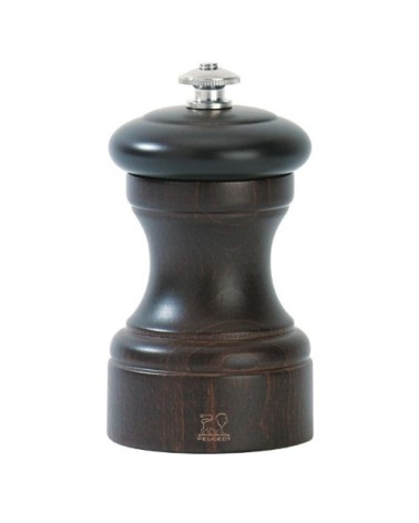 Moulin à poivre manuel en bois couleur chocolat H10cm