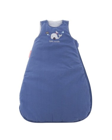 Gigoteuse coton bio bleue 0-6 mois