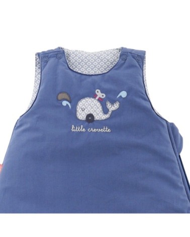 Gigoteuse coton bio bleue 0-6 mois