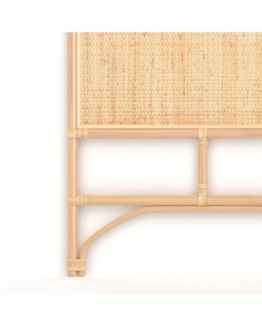 Tête de lit 140 cm en rotin naturel