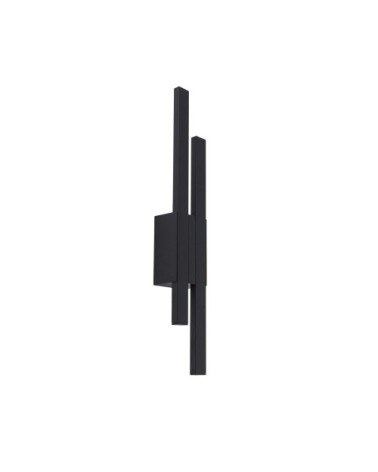 Applique exterieur led en aluminium noir