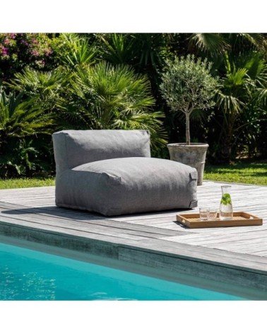 Fauteuil de jardin pour canapé modulable gris