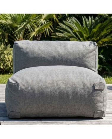 Fauteuil de jardin pour canapé modulable gris