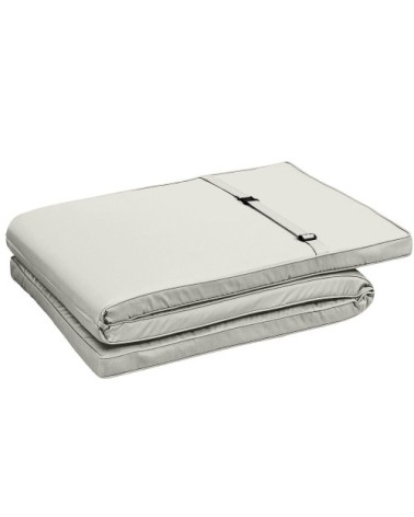 Lot 2 coussins bain de soleil polyester 186 x 53 x 5 cm beige