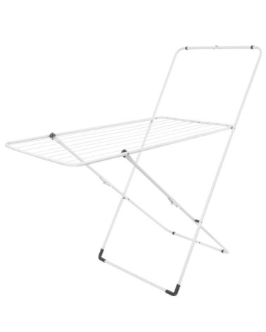 Sèche linge pliable avec portant - L123 cm - Blanc