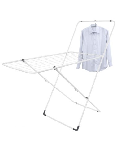 Sèche linge pliable avec portant - L123 cm - Blanc