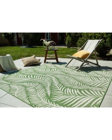 Tapis feuille de palmier indoor outdoor vert - 120x160