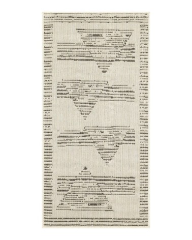 Tapis intérieur extérieur gris - 70x140