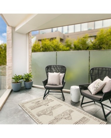 Tapis intérieur extérieur gris - 70x140