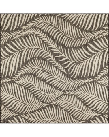 Tapis feuilles de palmier noir - 70x140