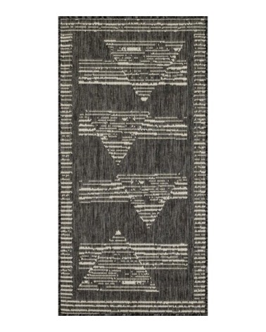 Tapis intérieur extérieur anthracite - 70x140