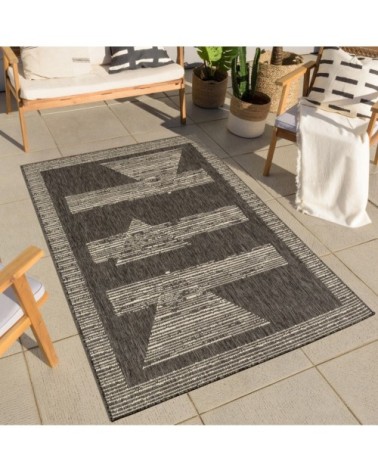 Tapis intérieur extérieur anthracite - 70x140