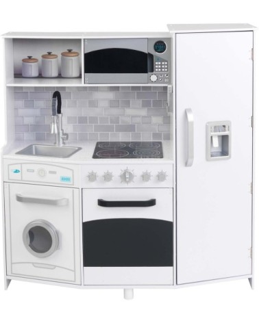 Grande cuisine enfant en bois avec sons et lumières