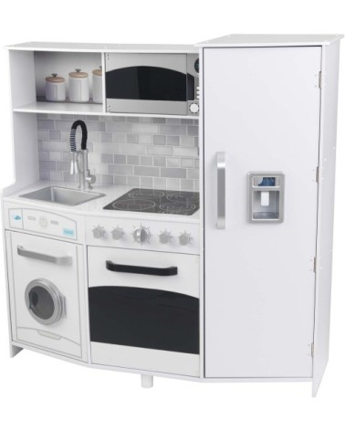 Grande cuisine enfant en bois avec sons et lumières