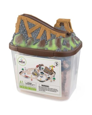 Circuit de train bucket top en bois