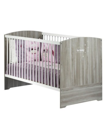 Little Big Bed 140x70 Hêtre cendré en Bois Gris foncé