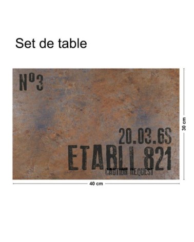 Lot de 4 sets de table L 40xl 30cm