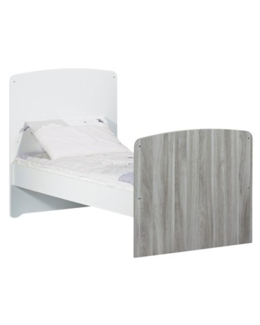 Lit évolutif 140x70 - Little Big Bed en Bois Gris