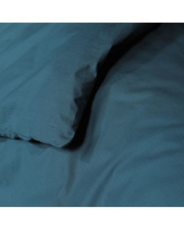 Housse de couette en coton 57ils coloris bleu 240x220cm