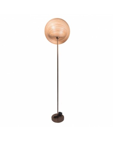 Lampadaire en bambou et pied en bronze H145