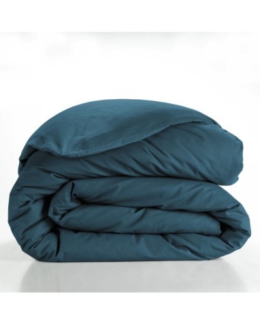 Housse de couette en coton 57ils coloris bleu 240x220cm