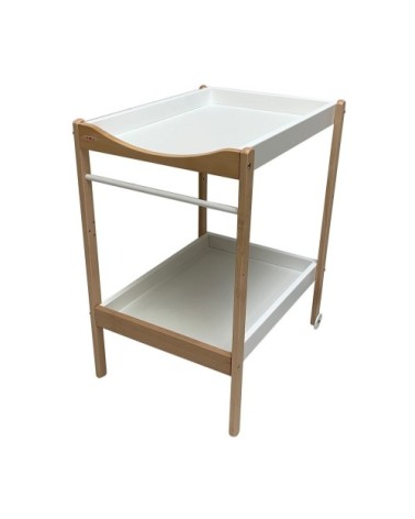 Table à langer  bicolore blanc - 72x90x55 cm