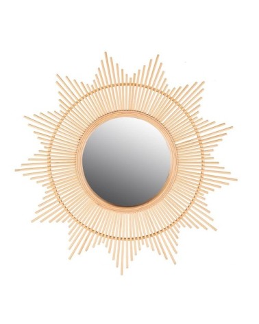 Miroir soleil bambou d60