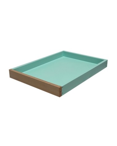 Plateau optionnel pour table à langer bicolore vert - 70x90x7cm