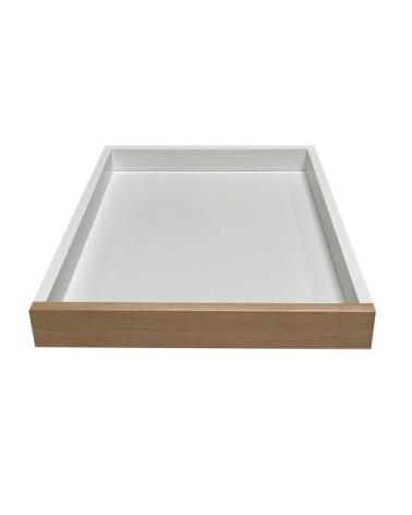 Plateau optionnel pour table à langer  bicolore blanc - 70x90x10 cm