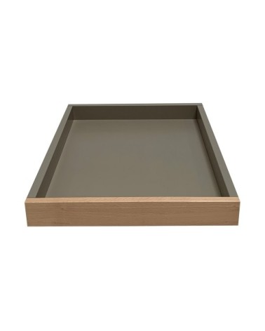 Plateau optionnel pour table à langer  bicolore gris - 70x90x10 cm