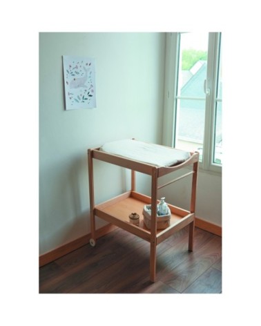 Table à langer  vernis naturel - 72x90x55 cm