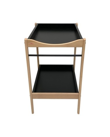 Table à langer  bicolore noir - 72x90x55 cm