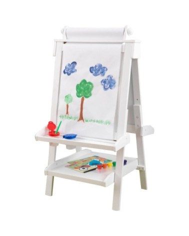 Chevalet de dessin en bois tableau et ardoise