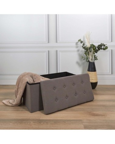 Banc coffre pliable eleonor gris