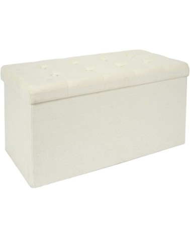 Banc coffre pliable eleonor beige
