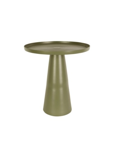 Table d'appoint en aluminium D40x43cm vert mousse